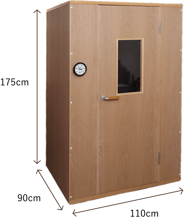 高さ 175cm  幅 110cm  奥行 90cm 